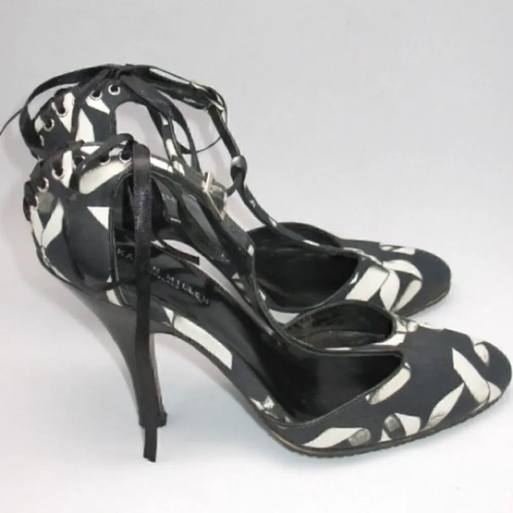 Black White Pumps Heels